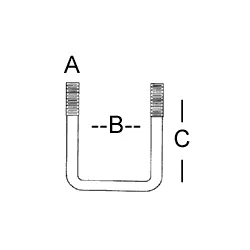 1/2 X 4 X 8 UBOLT