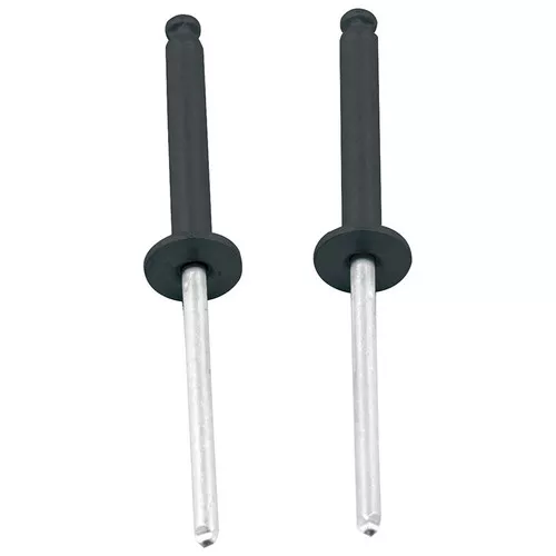 1/8in Aluminum Rivet Black 100pk Flange Type ALL18099