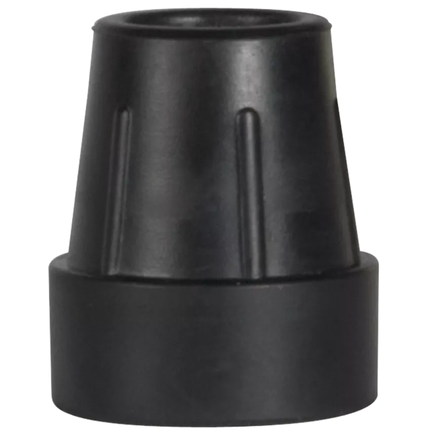 1″ Black Cane Tips (Box of 8)