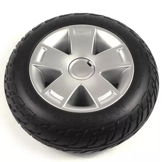 10.4" Black Flat-Free Front Wheel Assembly for Celebrity X 4-Wheel Scooters