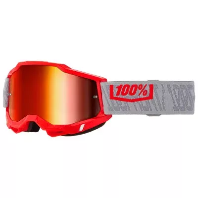 100% Accuri 2 GoggleGatorback Frame/Red Mirror Lens