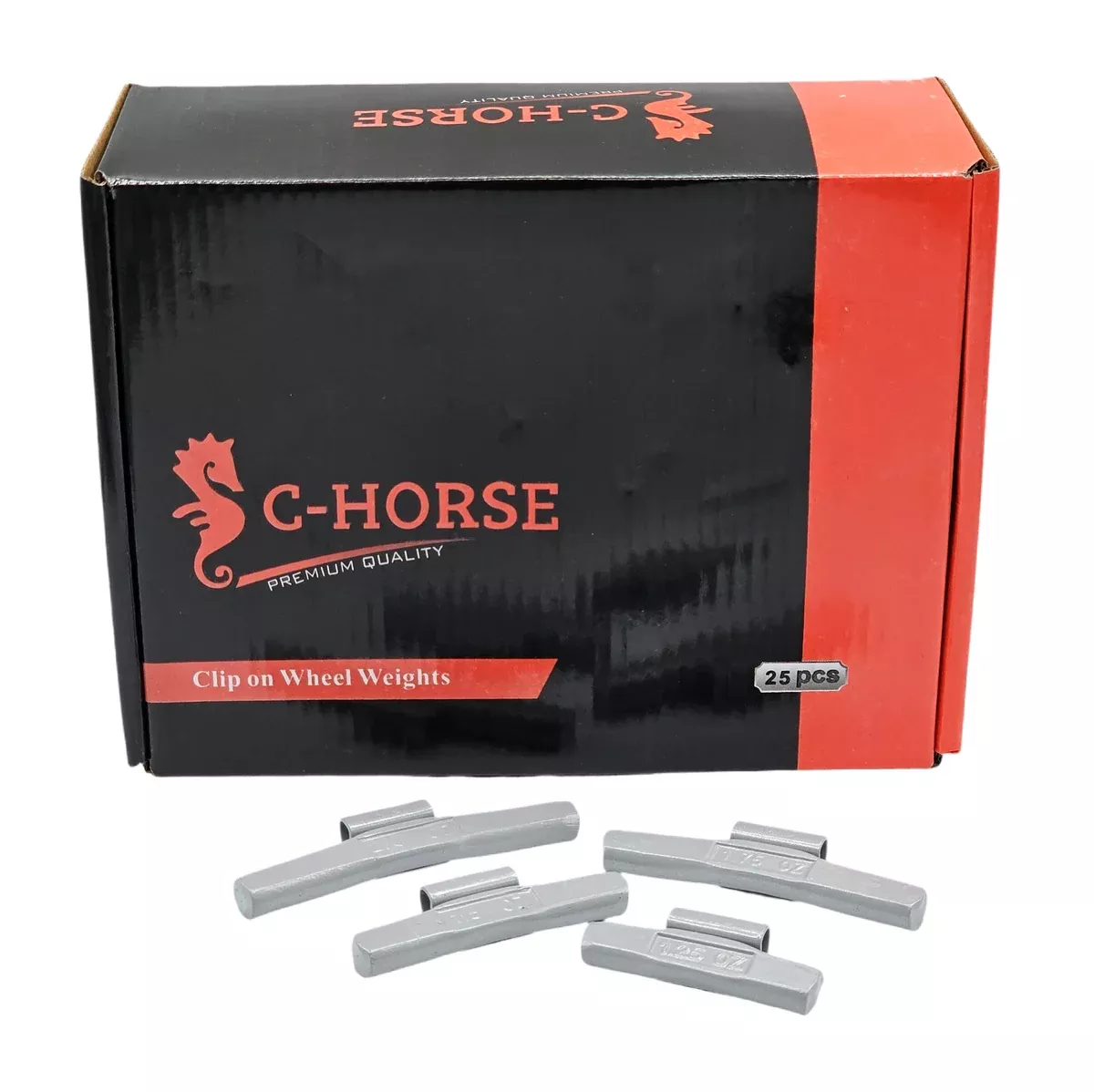 100-Piece Clip-On Wheel Weight Kit MC Style – Gray Coated Assortment 1.25-2.00 oz