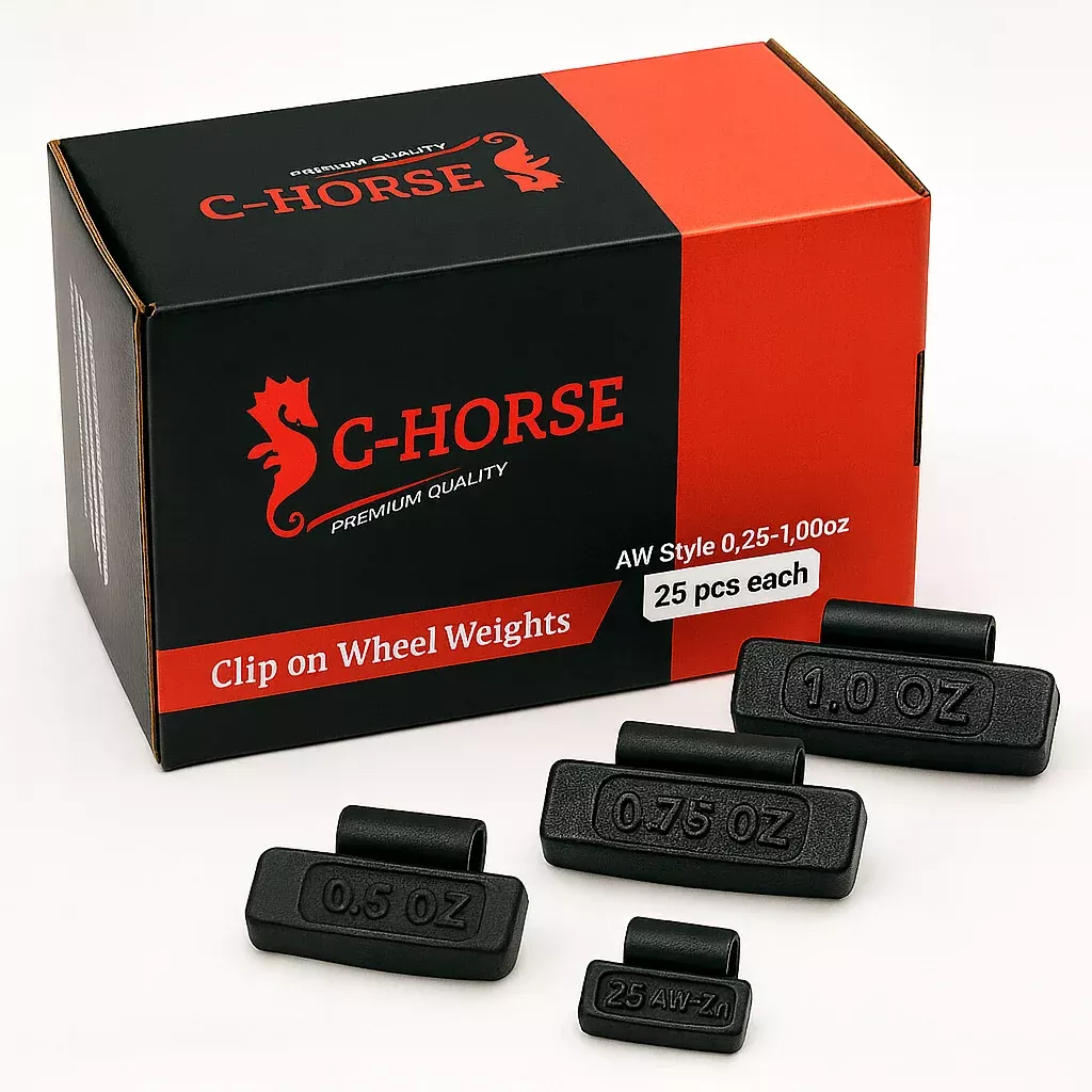 100pc AW Clip-On Wheel Weight Assortment – 0.25-1.00oz Black