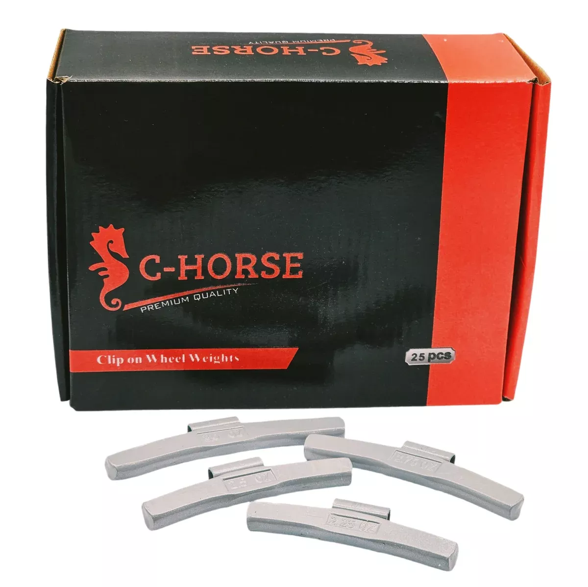 100pc MC Clip-On Wheel Weight Assortment – 2.25-3.00oz Gray