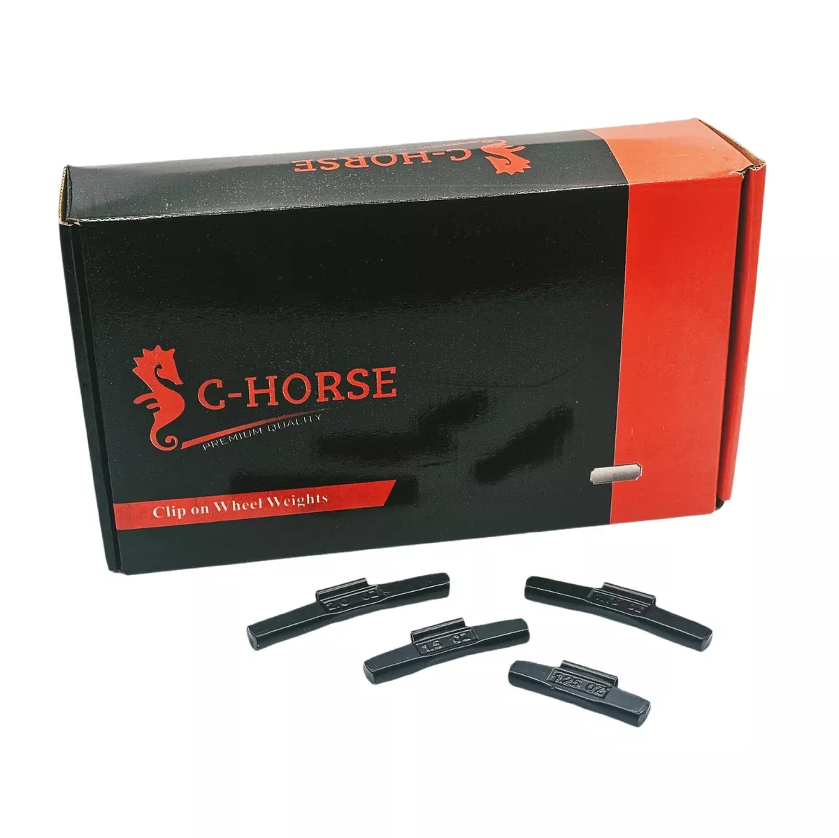 100pc P Clip-On Wheel Weight Assortment – 1.25-2.00oz Black