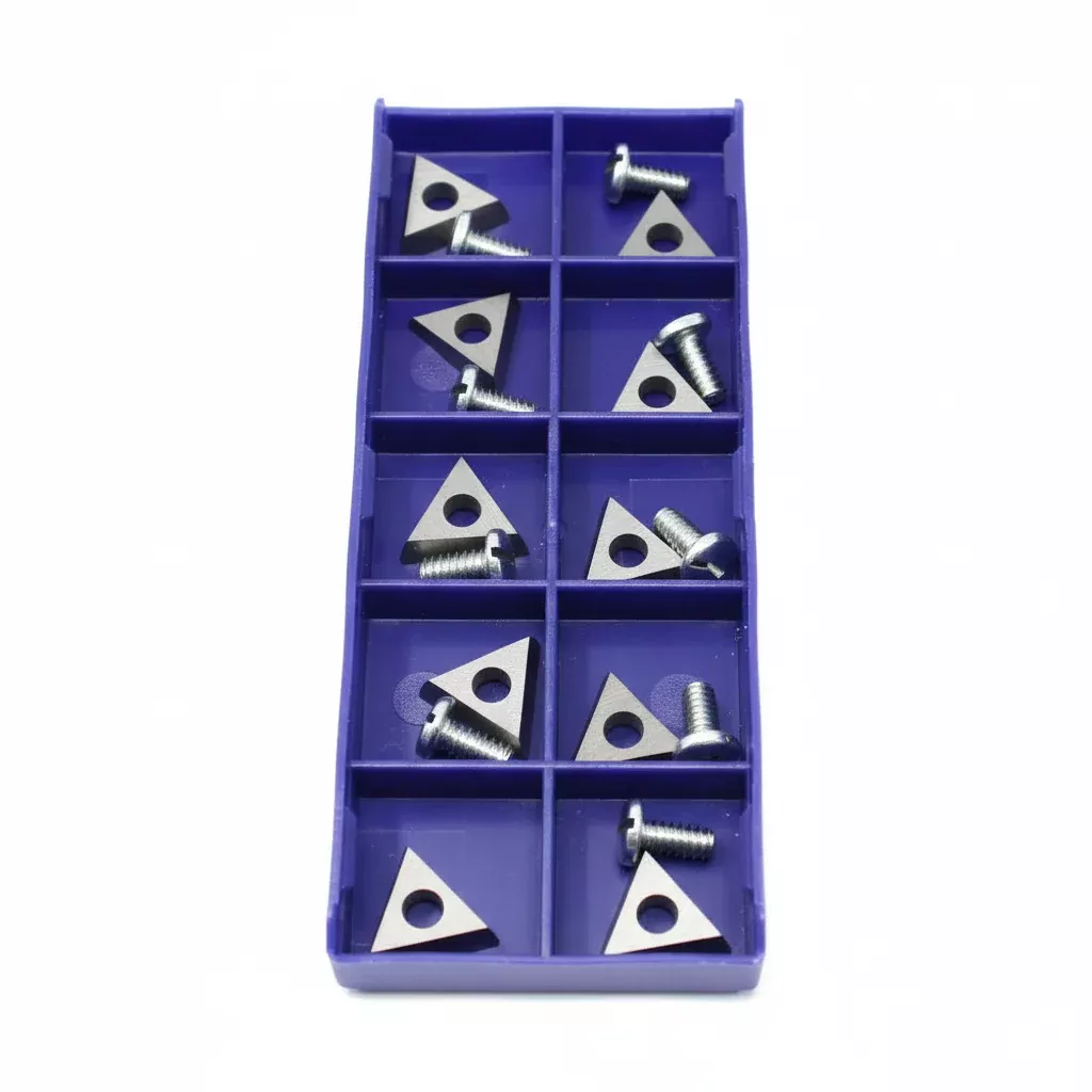 10pc Positive Rake Carbide Brake Lathe Bits – 0.15 Radius CB7681