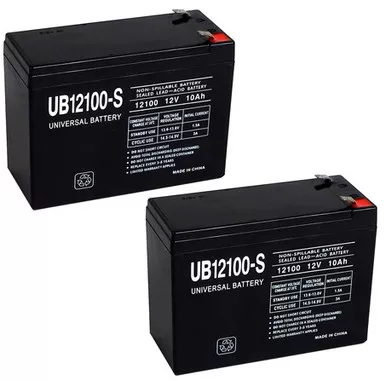 12 Volt 10 Ah SLA Battery - 2-Pack