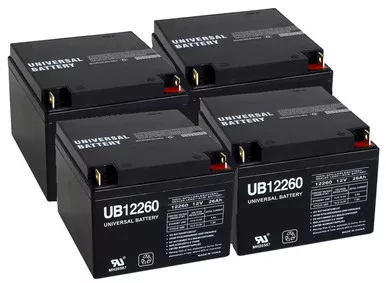 12 Volt 26 Ah UPS Battery - 4 Pack