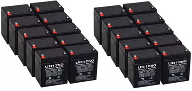 12 Volt 5 Ah SLA Battery - 20 Pack