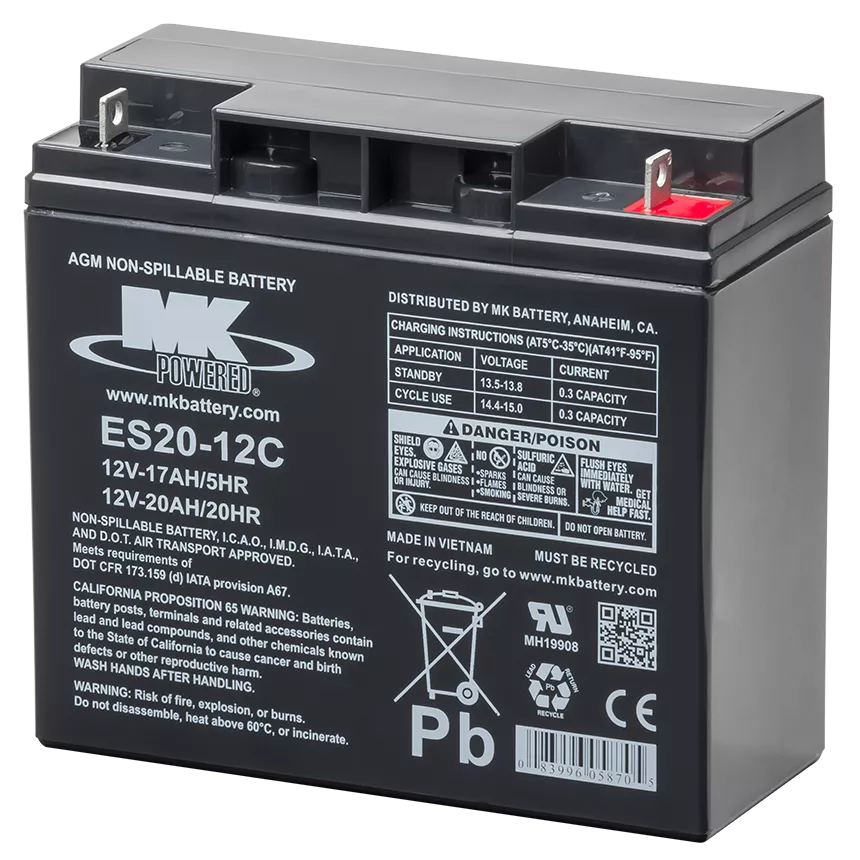 12V 20 AH Sealed Lead Acid (Pair)