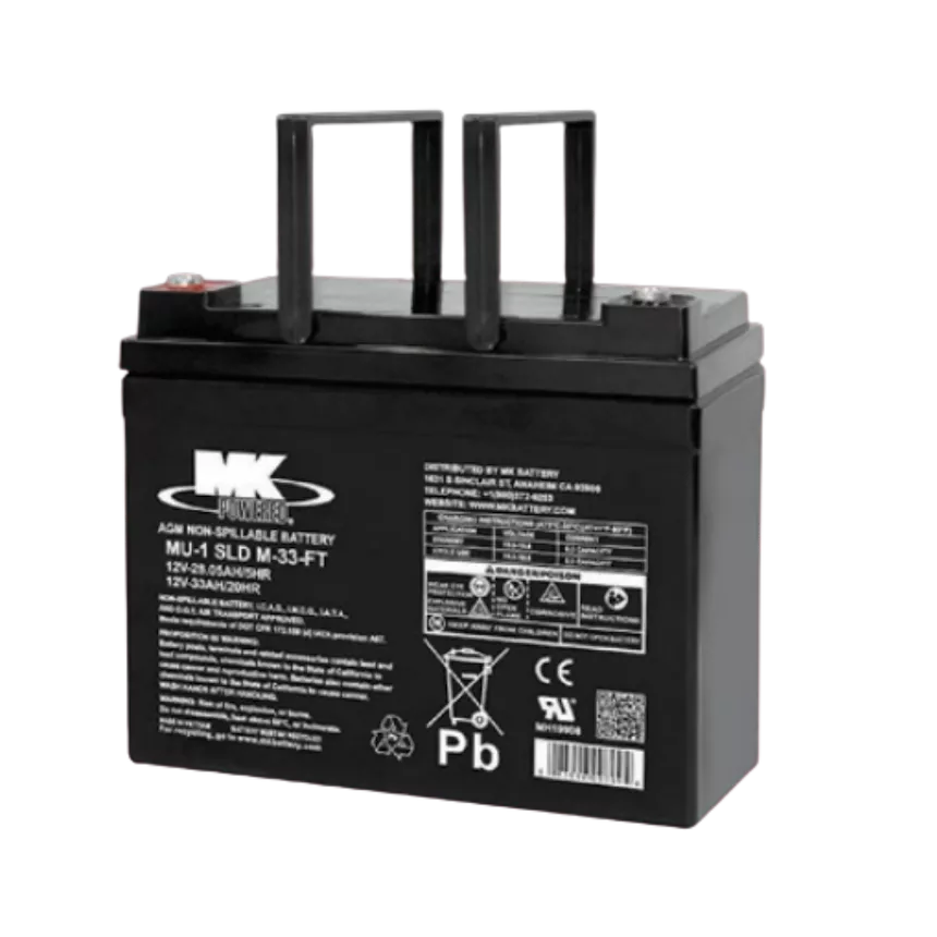12V 33 AH Sealed AGM (pair)