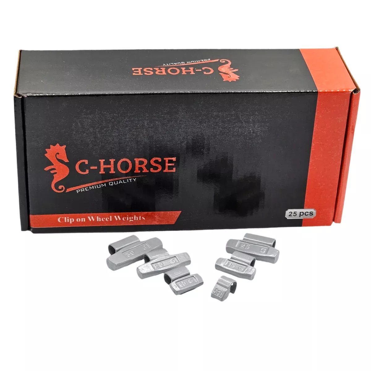 150-Piece Clip-On Wheel Weight Kit FN Style – Gray Coated Assortment 5g-30g