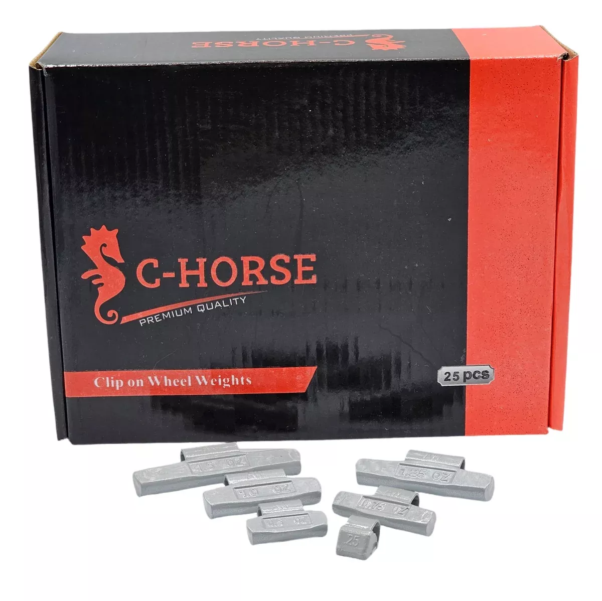 150pc AW Clip-On Wheel Weight Assortment – 0.25-1.50oz Gray Coated