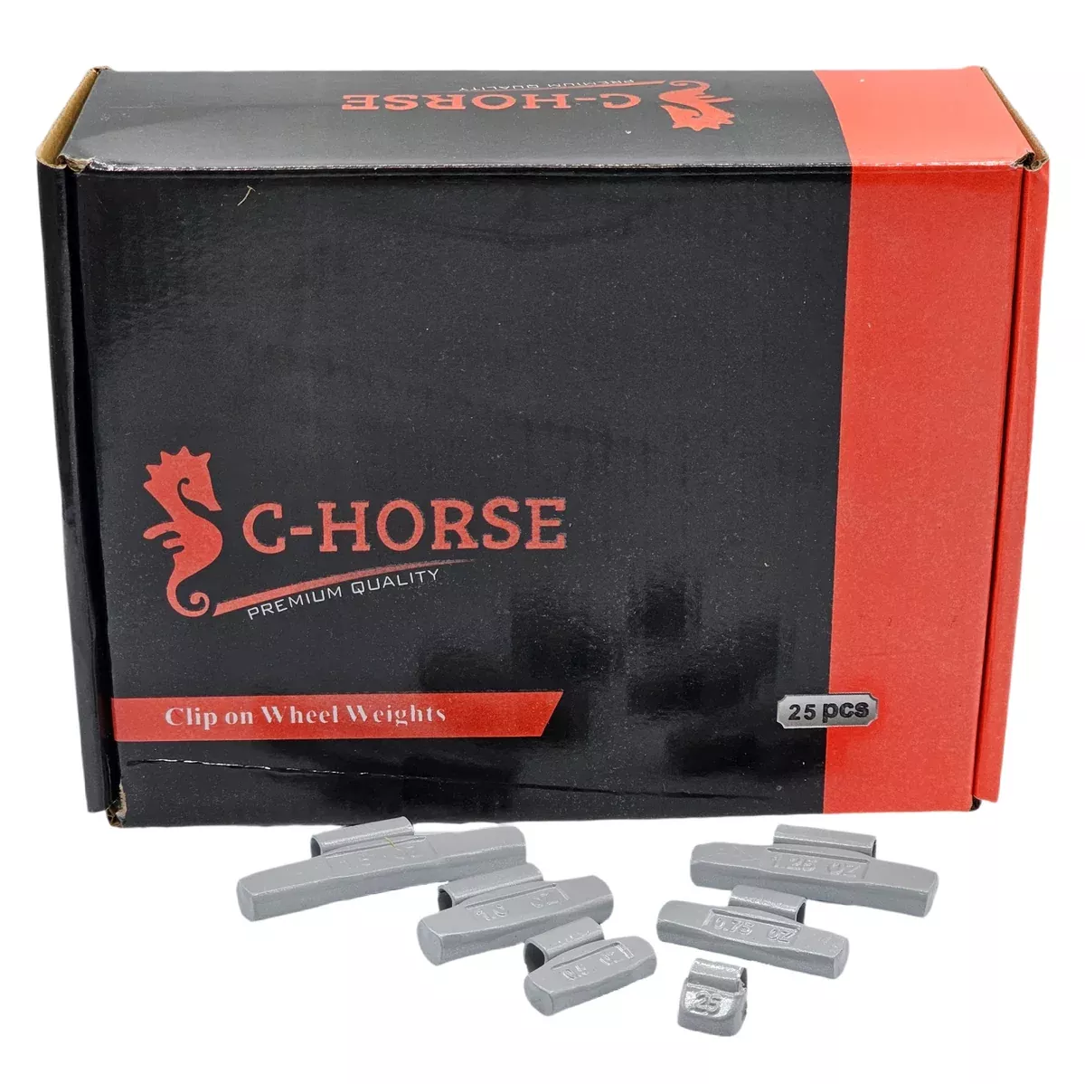 150pc MC Clip-On Wheel Weight Assortment - 0.25-1.50oz Gray Coated