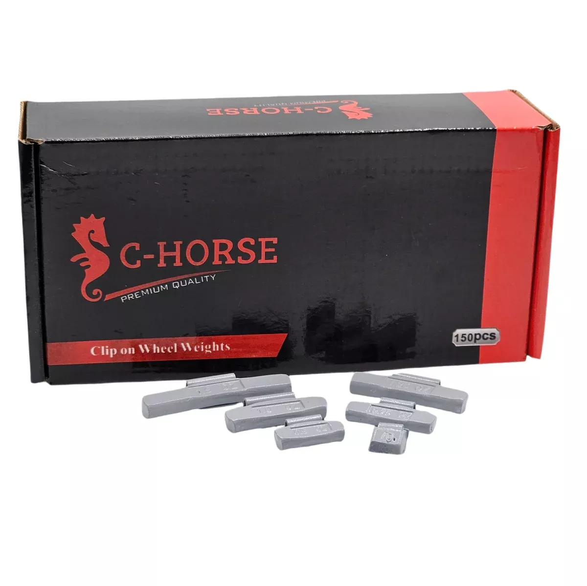 150pc P Clip-On Wheel Weight Assortment – 0.25-1.50oz Gray Coated