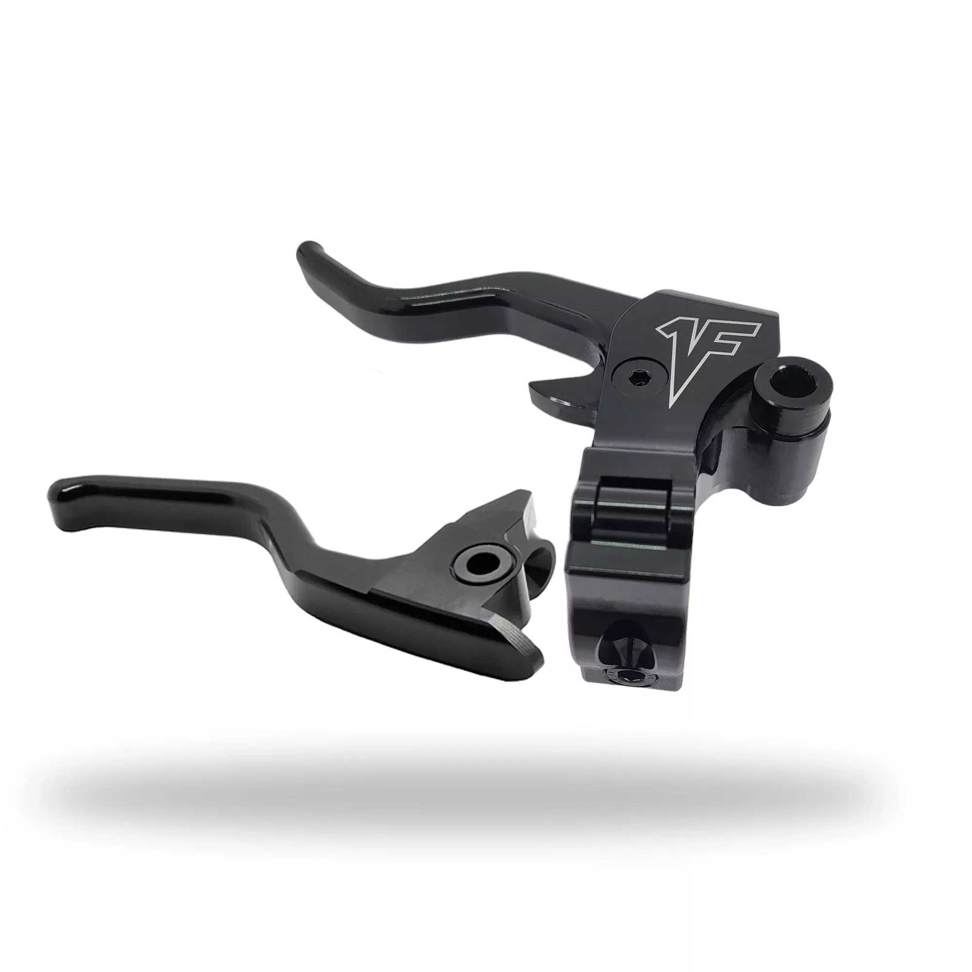 1FNGR Easier Pull Clutch + Brake Lever Combo | Black – 2008-13, 2021+ Touring