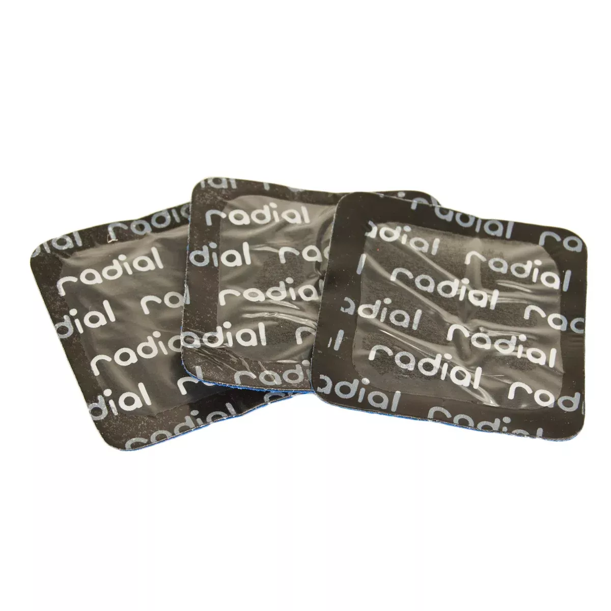 2 1/8" (55mm) Medium Square Blue Dot Patch in Small Bucket (200pc)
