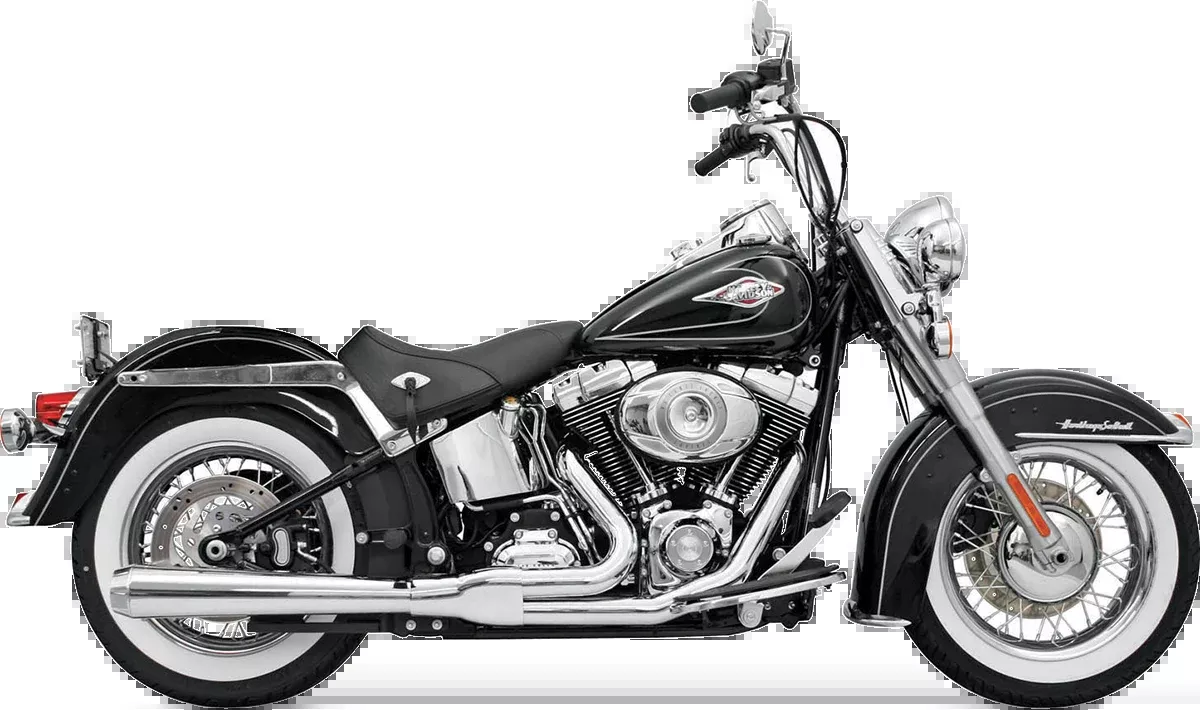 2:1 Exhaust – Chrome – Softail