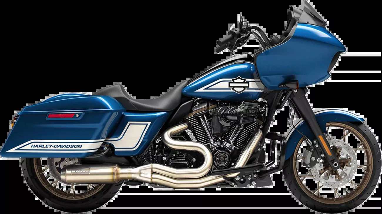 2-into-1 Mid-Length Exhaust System with Super Bike Muffler – 49-State