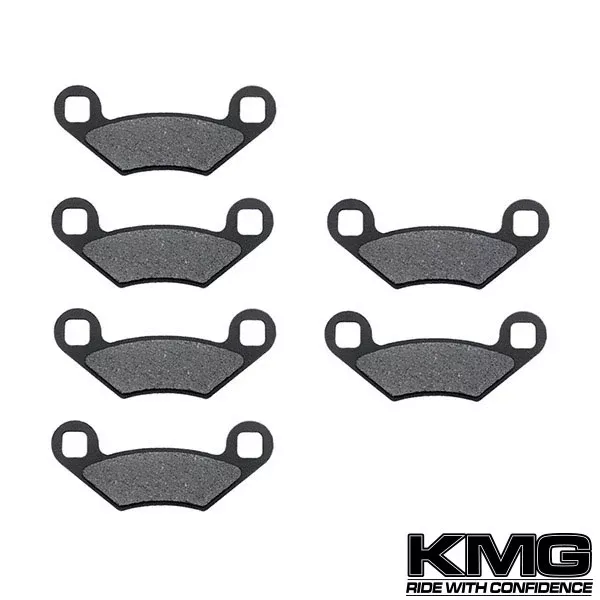 2003-2007 Polaris 500 Predator TLD Front + Rear Non-Metallic Organic NAO Brake Pads Set