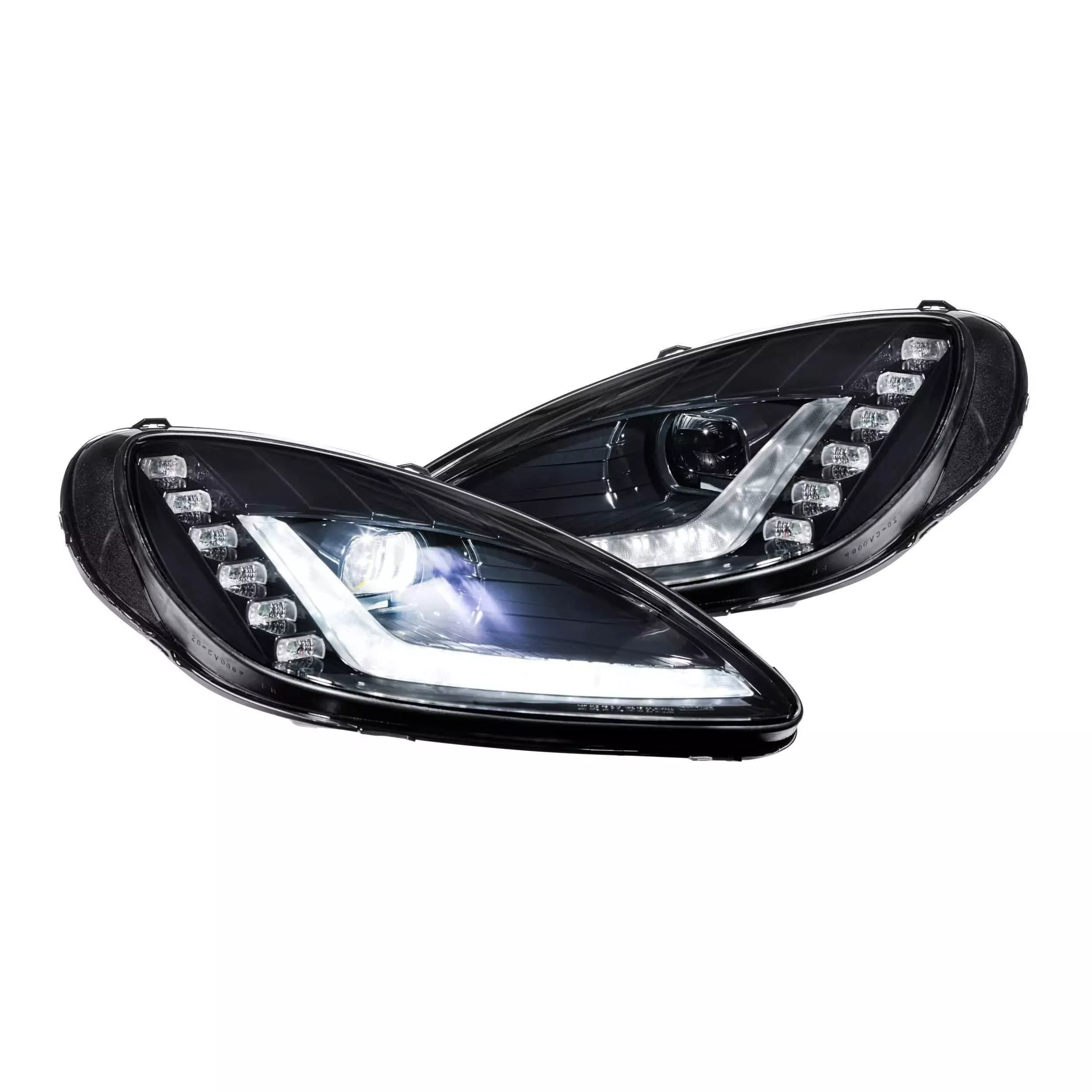 2005-2013 Corvette XB LED Black Headlights (LF460.2)