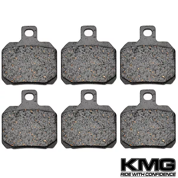 2006-2011 Piaggio BV 500 Front + Rear Non-Metallic Organic NAO Brake Pads