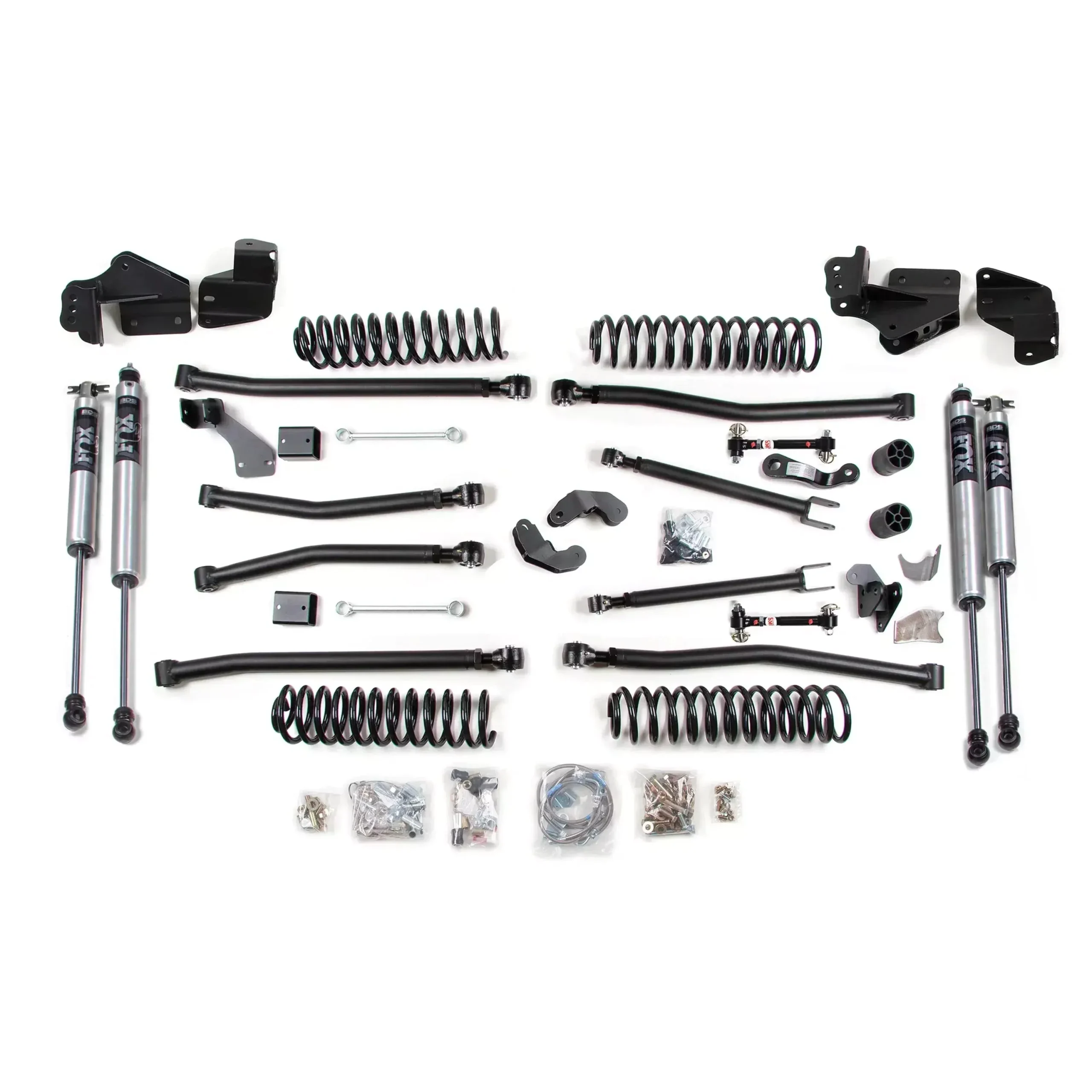 2007-2018 Wrangler 4.5″ Long Arm Conversion Kit with NX2 Nitro Shocks (BDS1407H)