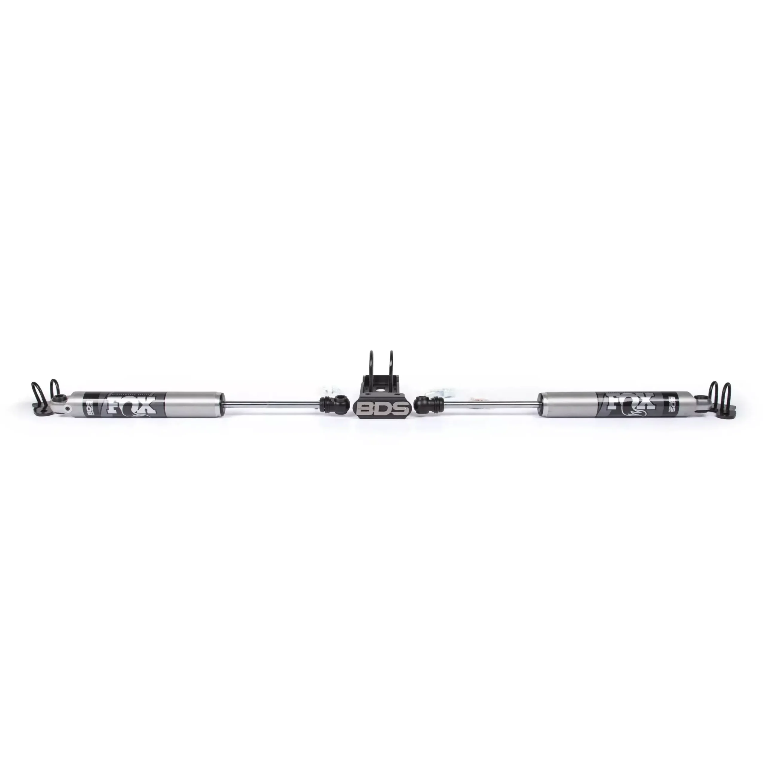 2007-2018 Wrangler Dual Steering Stabilizer Kit with FOX 2.0 Performance Shocks (BDS2027DF)
