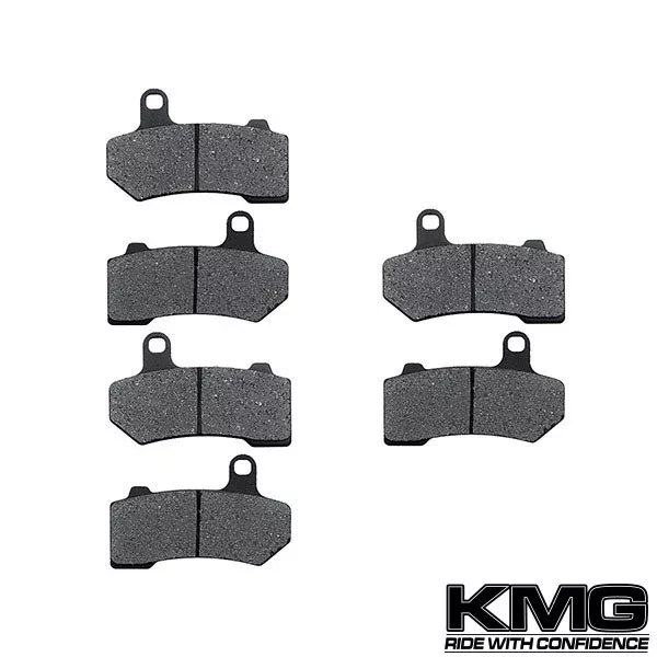 2008-2011 Harley FLHRC Road King Classic Front + Rear Non-Metallic Organic NAO Brake Pads Set