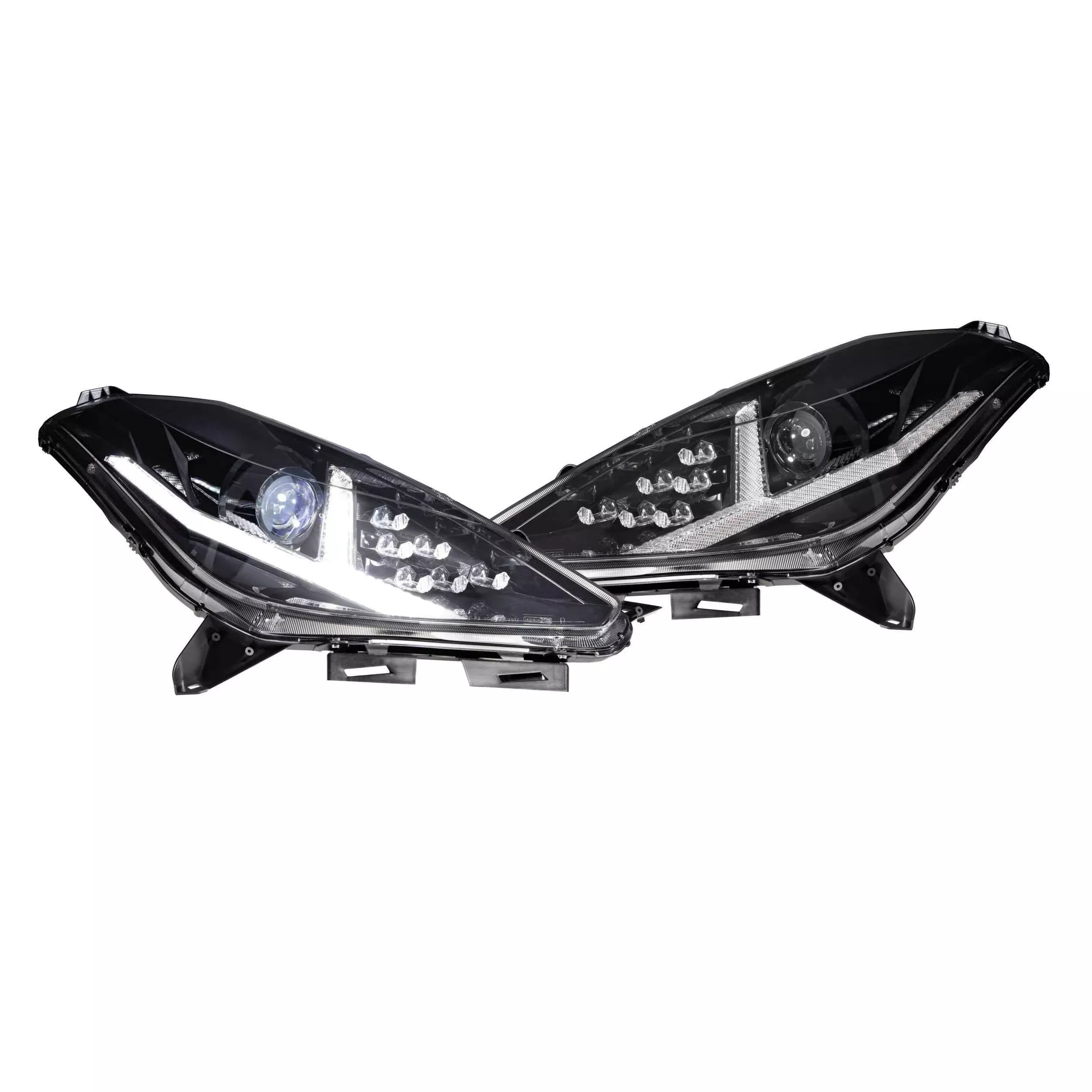 2014-2019 Corvette XB LED Black Headlights (LF463)