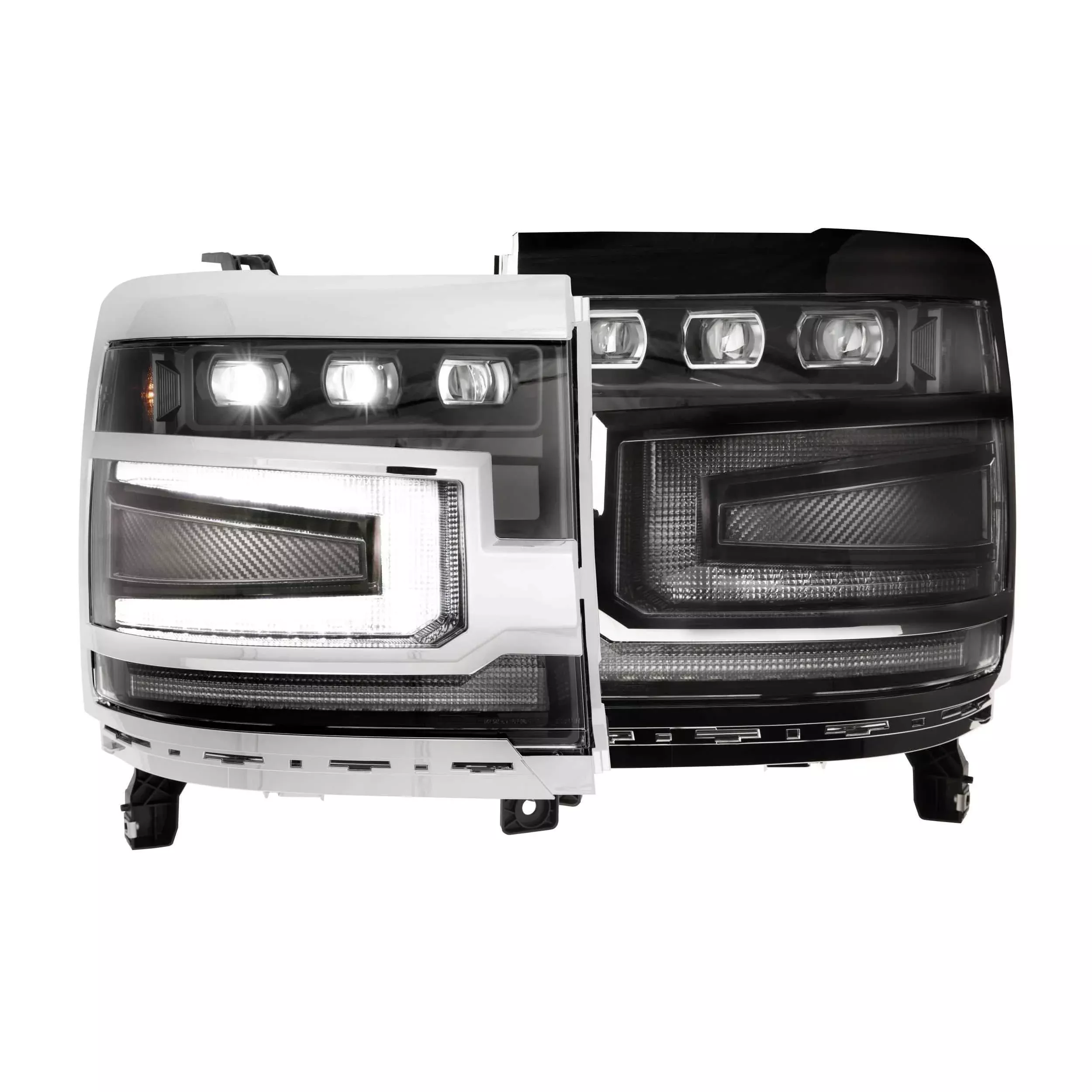 2016-2018 Silverado 1500 XB LED Headlights (LF542-ASM+LF542.C)