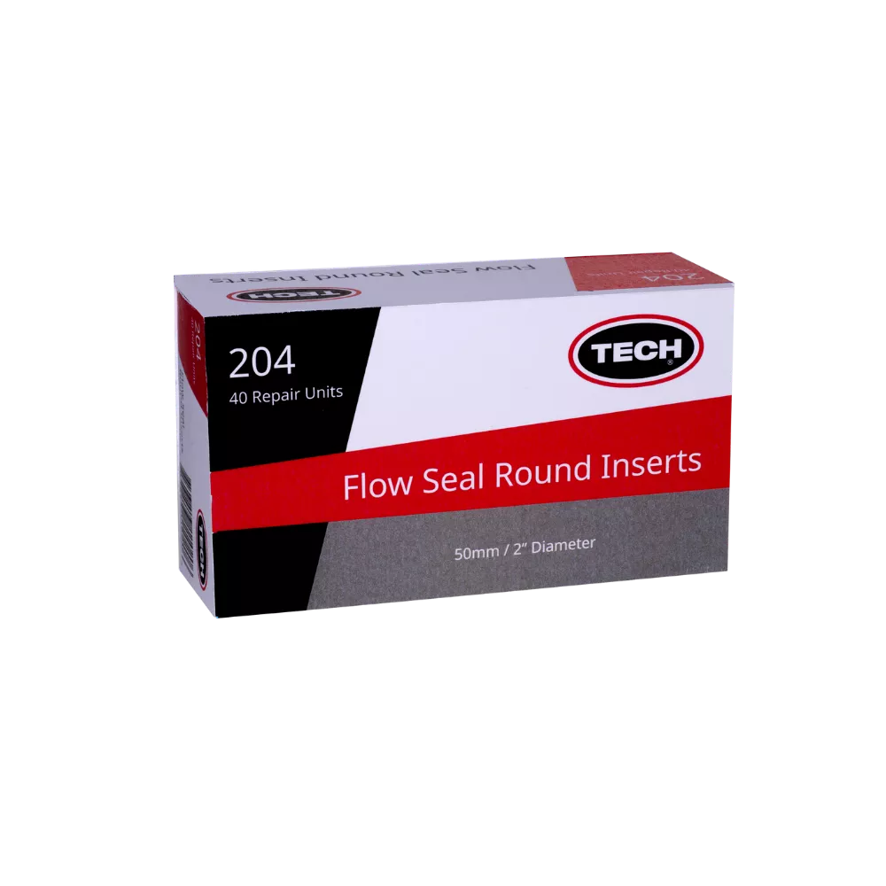 204 – FLOW SEAL ROUND INSERTS 2″ (50mm), BOX OF 40
