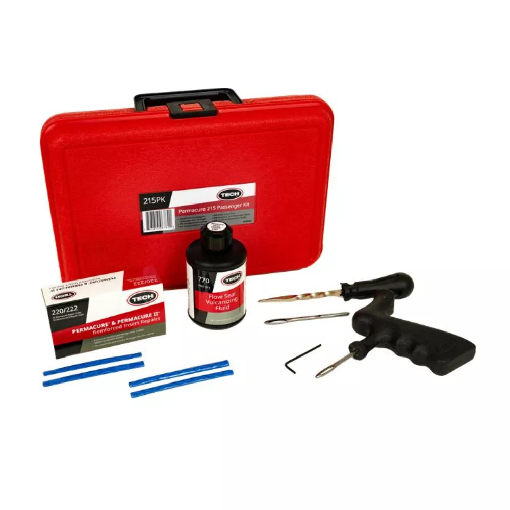 215PK – Permacure Premium Tire Repair Kit (50 Repairs and Deluxe Tools)