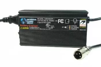 24 Volt 5 Amp AGM Battery Wheelchair Charger - Model #24BC5000TF-1