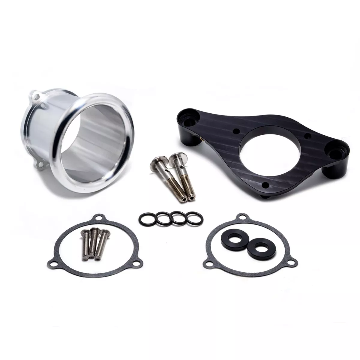 3" VELOCITY STACK, 70mm, W/Backing Plate Kit