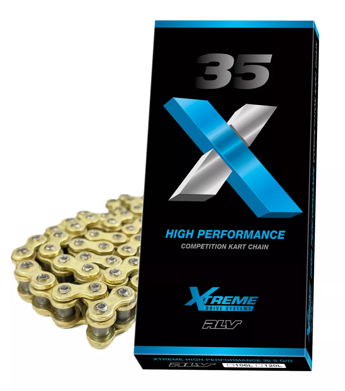 #35 RLV Extreme Chain Gold on Gold 106 or 120 Links