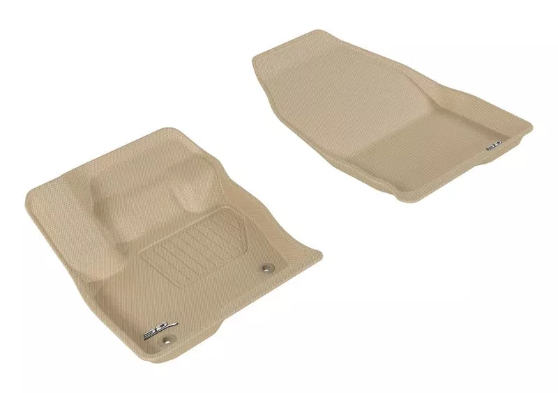 3D MAXpider 2015-2020 Ford Edge Kagu 1st Row Floormat – Tan L1FR09311502