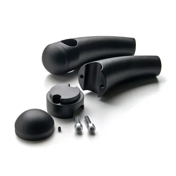4.5" Black Motorcycle Handlebar Pullback Risers (1" Bar)