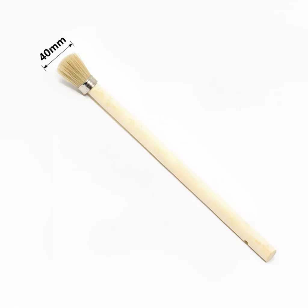 40mm Paste Applicator Brush - Wood Handle Tire Lube Brush for Tire Changers