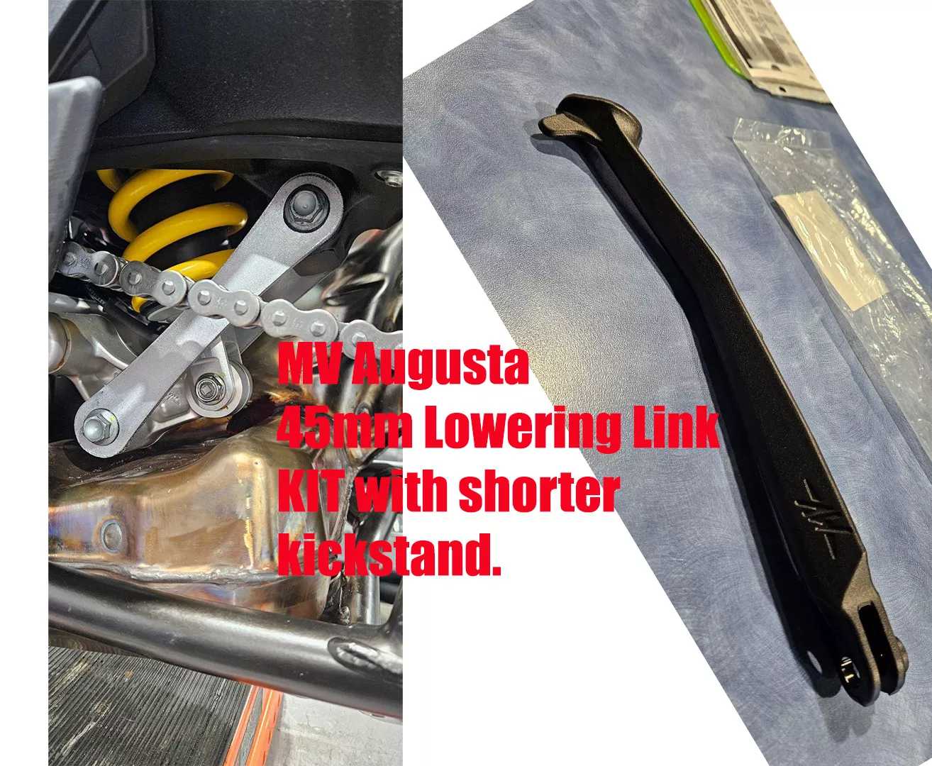 45mm loweringdogbone kit for Turismo Veloce