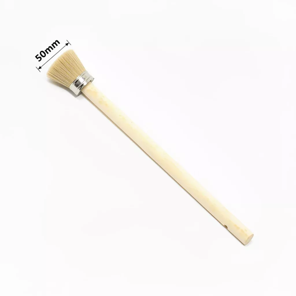 50mm Paste Applicator Brush - Wood Handle Tire Lube Brush for Tire Changers