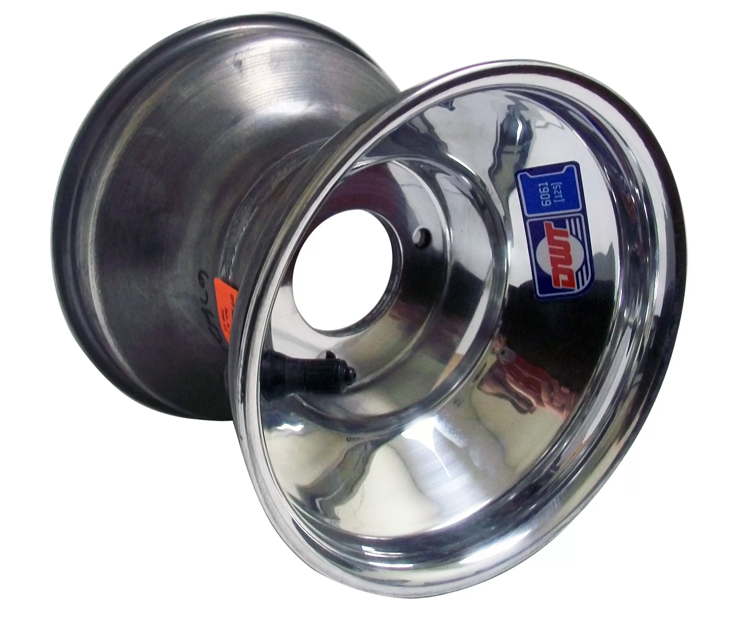 6" Douglas Classic Kart Wheel Polished Aluminum | 2.5" Bolt Circle