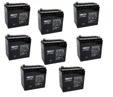 6 Volt AGM Golf Cart Batteries - SET OF 8 - UB-GC2