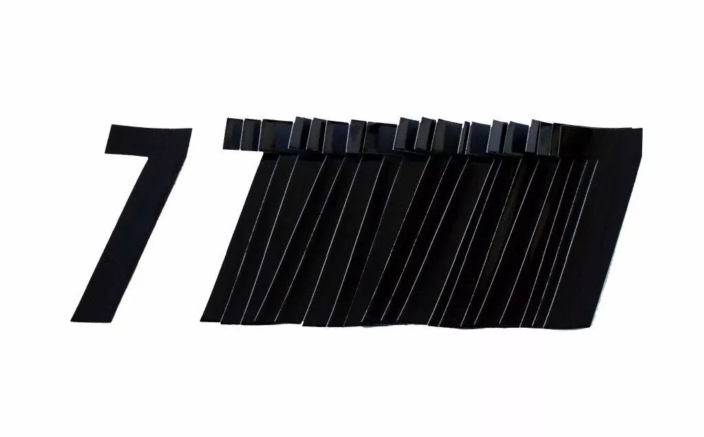 7 BLACK 4.5inc 11cm PK/20
