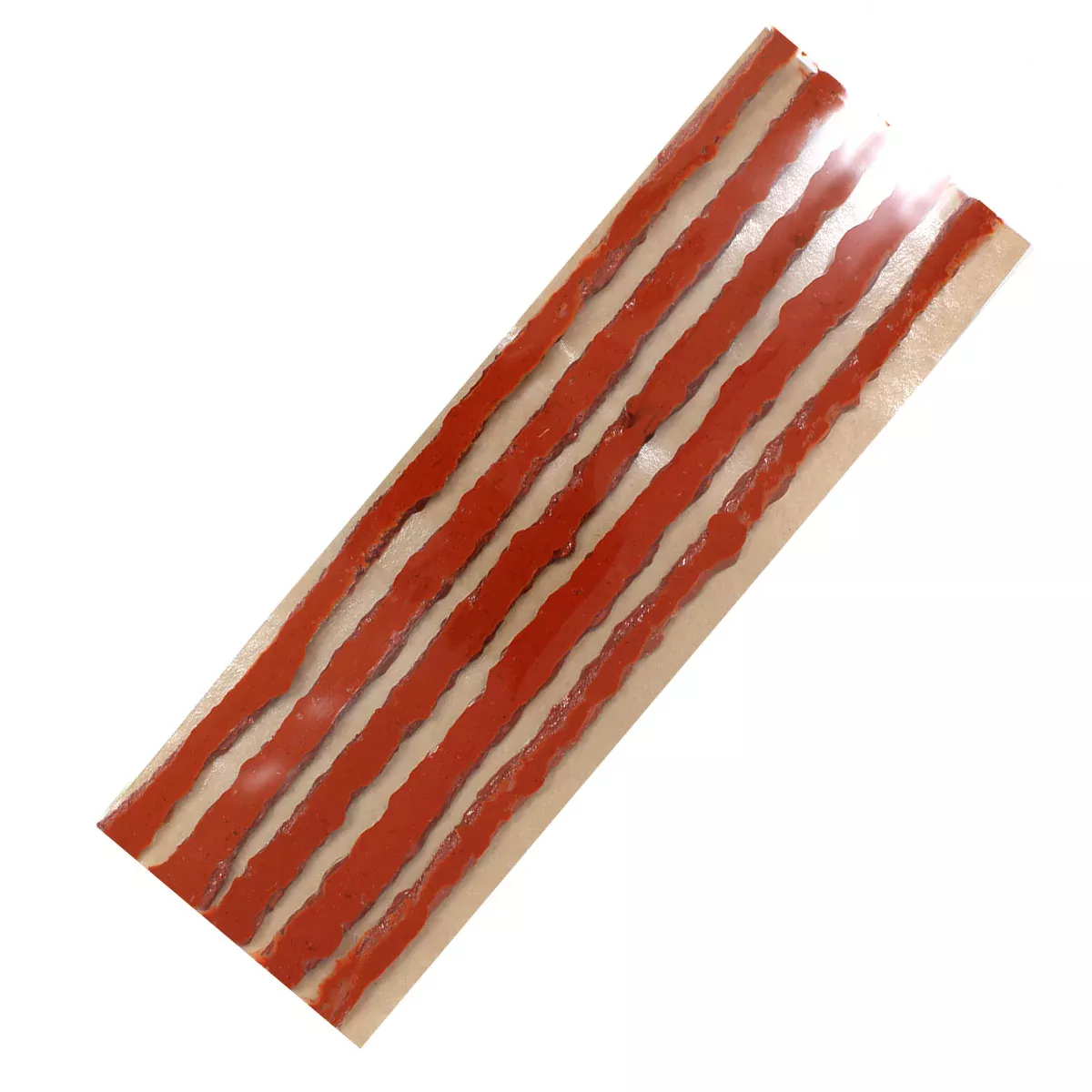 8" Brown Truck Tire Repair Plug Inserts - Self-Vulcanizing String-Type 200mm Universal