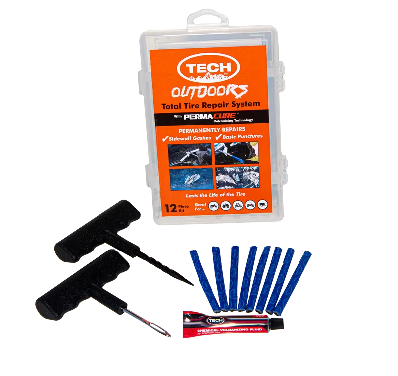 822TOD – Permacure Tire Repair Kit (8 Repairs and Tools)