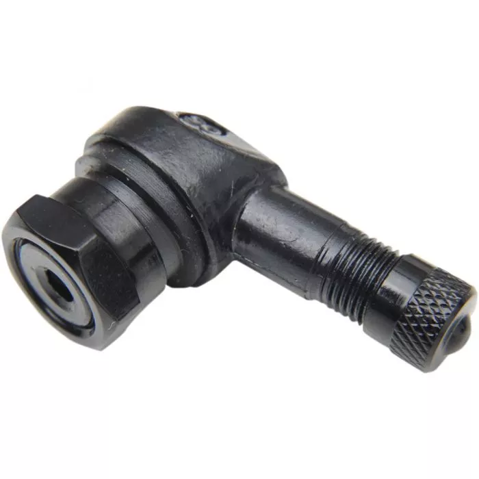 90 Degree Low Profile Valve Stem - 10mm - BLACK