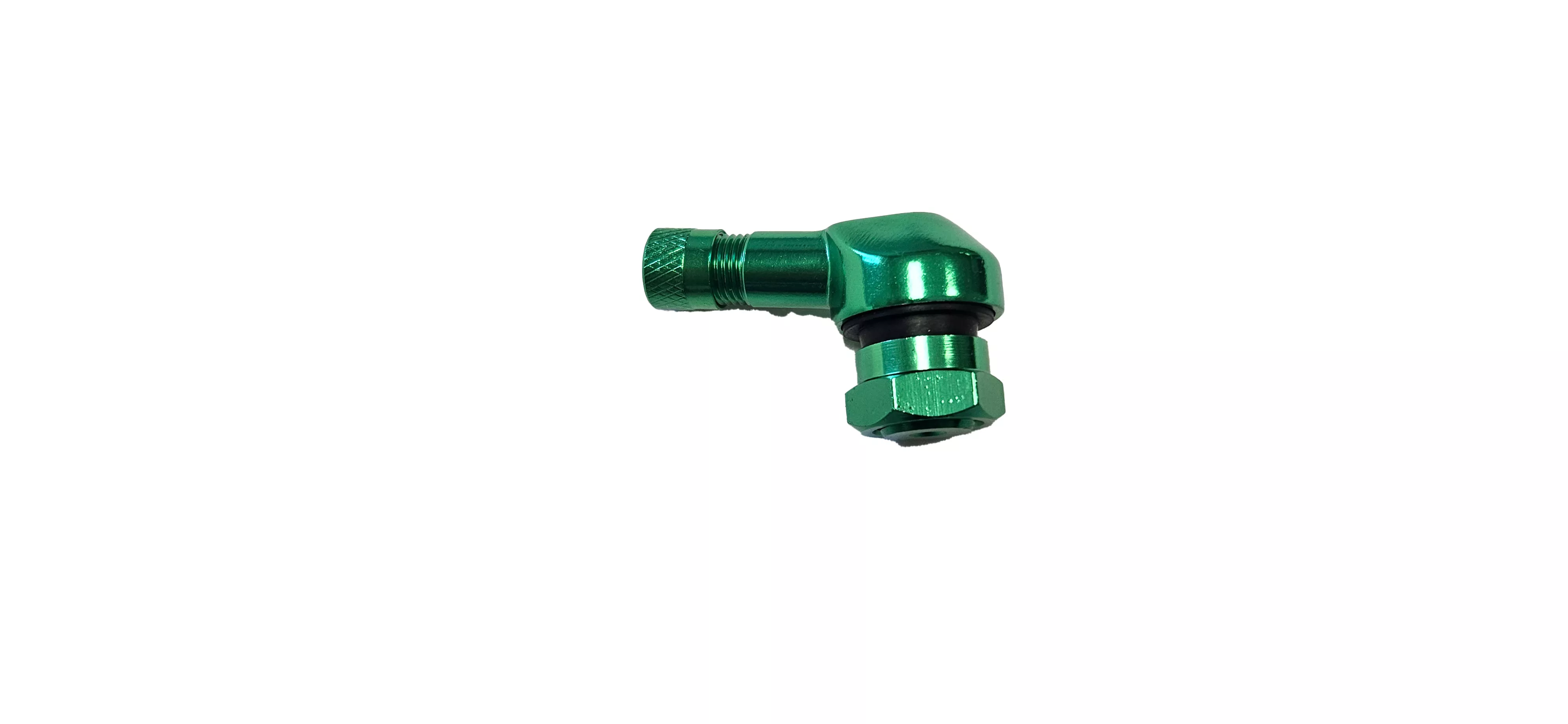 90 Degree Low Profile Valve Stem - 10mm - GREEN