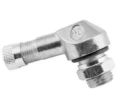 90 Degree Low Profile Valve Stem - 10mm - SILVER