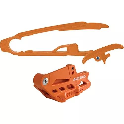 Acerbis Chain Guide/Slider Kit (Orange) for 17-19 KTM 300XC